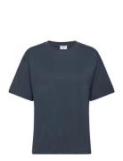 Loose Fit Tee Tops T-shirts & Tops Short-sleeved Navy Filippa K