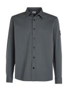 Monologo Badge Relaxed Shirt Tops Shirts Casual Grey Calvin Klein Jean...