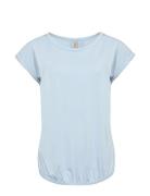 Sc-Marica Tops T-shirts & Tops Short-sleeved Blue Soyaconcept