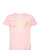 Juicy Logo Print Tee Tops T-shirts Short-sleeved Pink Juicy Couture