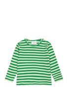 Tnsfinn L_S Rib Tee Tops T-shirts Long-sleeved T-shirts Green The New