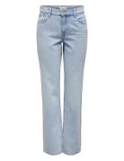 Onlbree Low Straight Rhinest Dnm Jns Azg Bottoms Jeans Straight-regula...