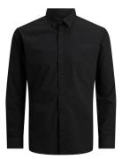 Jjejoe Shirt Ls Plain Noos Tops Shirts Casual Black Jack & J S