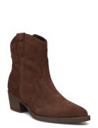 Women Boots Shoes Boots Ankle Boots Ankle Boots With Heel Brown Tamari...