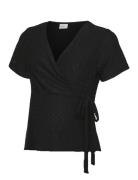 Mlangie Tess Ss Jrs Top 2F Tops T-shirts & Tops Short-sleeved Black Ma...