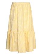 Jacquard Wave Midi Skirt Designers Knee-length & Midi Yellow Stella No...