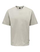 Onsfred Rlx Ss Tee Noos Tops T-shirts Short-sleeved Beige ONLY & SONS