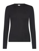 Vialexia O-Neck L/S Top - Noos Tops T-shirts & Tops Long-sleeved Black...