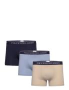Classic Stretch-Cotton Trunk 3-Pack Bokserit Navy Polo Ralph Lauren