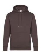 Slhreg-Dan Sweat Hood Tops Sweat-shirts & Hoodies Hoodies Brown Select...