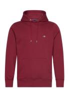 Reg Shield Hoodie Tops Sweat-shirts & Hoodies Hoodies Red GANT