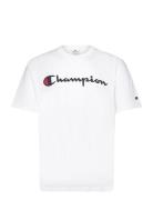 Ss Tee Sport T-shirts Short-sleeved White Champion