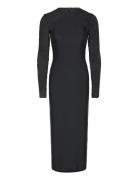 Stretchy Maxi Dress Maksimekko Juhlamekko Black ROTATE Birger Christen...