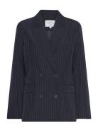 D6Neige Pinstripe Blazer Blazers Double Breasted Blazers Navy Dante6