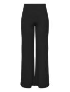 Onpseren Hw Rib Str Pnt Bottoms Trousers Wide Leg Black Only Play