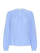 Kabarbara Blouse Tops Blouses Long-sleeved Blue Kaffe