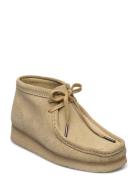 Wallabee Boot. D Nauhakengät Matalapohjaiset Kengät Beige Clarks Origi...