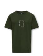 Kobjoseph Reg S/S Tee Box Jrs Tops T-shirts Short-sleeved Green Kids O...