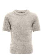 Kogpiumo S/S O-Neck Top Knt Tops T-shirts Short-sleeved Grey Kids Only