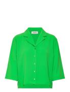 Aaliyahmd Shirt Tops Shirts Long-sleeved Green Modström