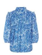 Line Ns Tops Blouses Long-sleeved Blue Dea Kudibal