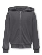 Kogrebel L/S Zip Hood Swt Tops Sweat-shirts & Hoodies Hoodies Grey Kid...