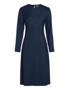 Recycled Cdc Fit & Flare Dress Polvipituinen Mekko Navy Calvin Klein