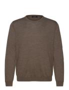 Margrate Tops Knitwear Round Necks Brown Matinique