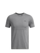 Ua Vanish Elite Seamless Ss Sport T-shirts Short-sleeved Grey Under Ar...