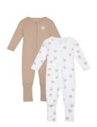 Nbnnightsuit 2P Zip Ff Oxford Bear Noos Pyjama Sie Jumpsuit Haalari Mu...