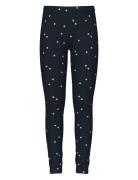 Nkfvivian Glitter Legging Bottoms Leggings Navy Name It