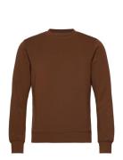 Abel Crew Neck Sweat Tops Sweat-shirts & Hoodies Sweat-shirts Brown Mo...