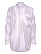 C_Bostucci_3 Tops Shirts Long-sleeved Purple BOSS