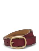 Smooth Vachetta-25Mm Ovl Bk-Blt-Med Vyö Red Polo Ralph Lauren