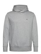 Reg Emb Archive Shield Hoodie Tops Sweat-shirts & Hoodies Hoodies Grey...