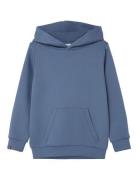 Nkmmalic Ls Sweat Wh Bru Noos Tops Sweat-shirts & Hoodies Hoodies Blue...