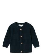 Nbmnabel Ls Knit Card Tops Knitwear Cardigans Navy Name It