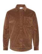 Organic Cotton Corduroy Overshirt G Tops Overshirts Brown Knowledge Co...