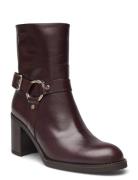 Vjjer Shoes Boots Ankle Boots Ankle Boots With Heel Burgundy Wonders