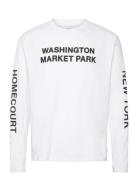 Washington Ls T-Shirt Tops T-shirts Long-sleeved White Les Deux