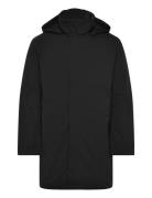 Technical Twill Parka Villakangastakki Pitkä Takki Black Calvin Klein