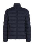 Mid Weight Stand Collar Jacket Ohut Takki Navy Tommy Hilfiger