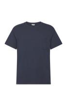 Sddurant Ss Tee Tops T-shirts Short-sleeved Navy Solid