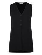 Objreynard Lo V-Neck Vest Div Vests Knitted Vests Black Object