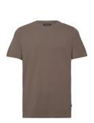 Jermalink Tops T-shirts Short-sleeved Brown Matinique