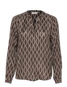 Kaolan Blouse Tops Blouses Long-sleeved Brown Kaffe