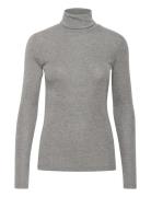 Karonia Rollneck T-Shirt Tops T-shirts & Tops Long-sleeved Grey Kaffe