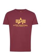 Basic T-Shirt Designers T-shirts Short-sleeved Burgundy Alpha Industri...