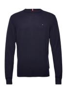 Pima Org Ctn Cashmere Crew Neck Tops Knitwear Round Necks Navy Tommy H...