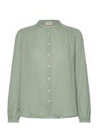 Frmala Sh 1 Tops Blouses Long-sleeved Green Fransa